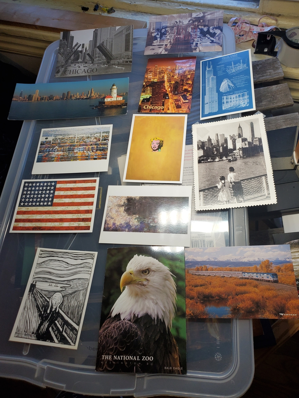 Lot of 13 Modern US Travel & Art Postcards Unposted MoMA Chicago NYC Sagmeister